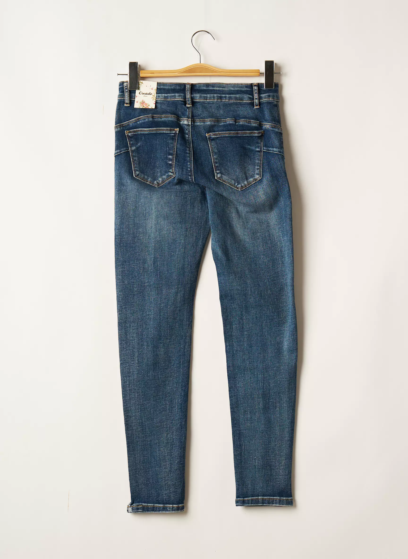 Onado Jeans Coupe Slim Femme couleur bleu