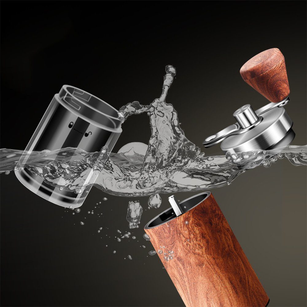 Zimtky Kaffeemühle Handkaffeemaschine, Kaffeemühle, Mini-Mühle, Mahlwerk aus Edelstahl