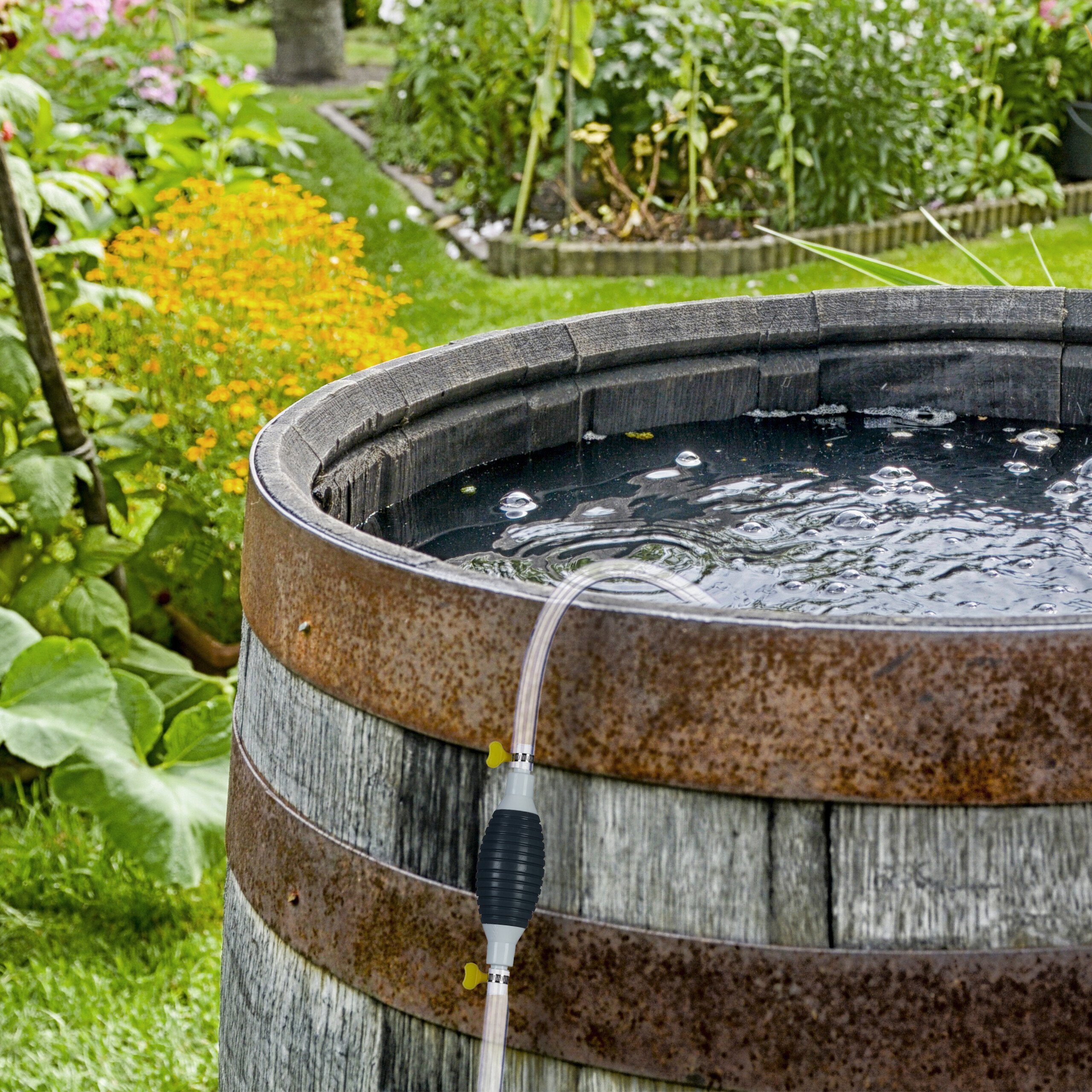 relaxdays Ölabsaugpumpe 2x Handpumpe für Benzin und Wasser