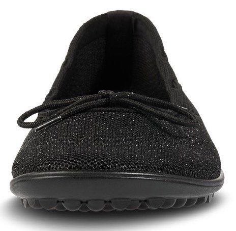 Leguano TANGO Barfußschuh mit Zierschleife und Glitzer