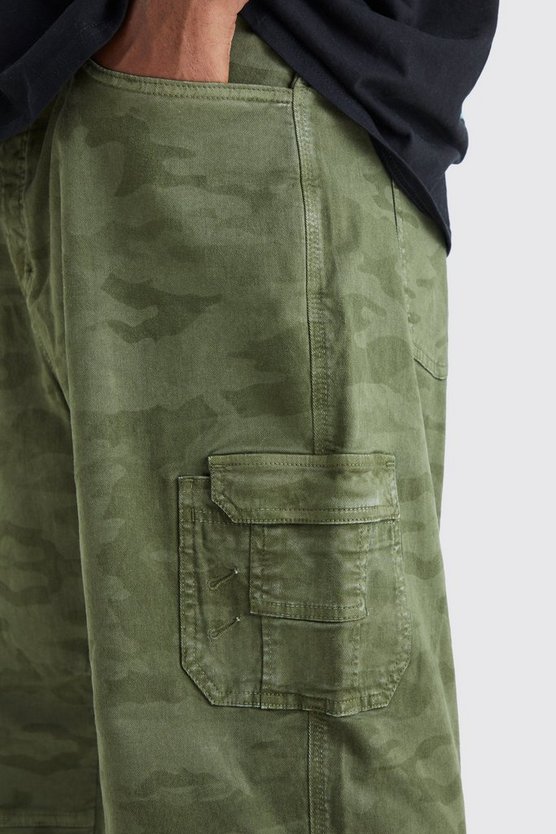 Plus lockere Camouflage Cargo-Hose