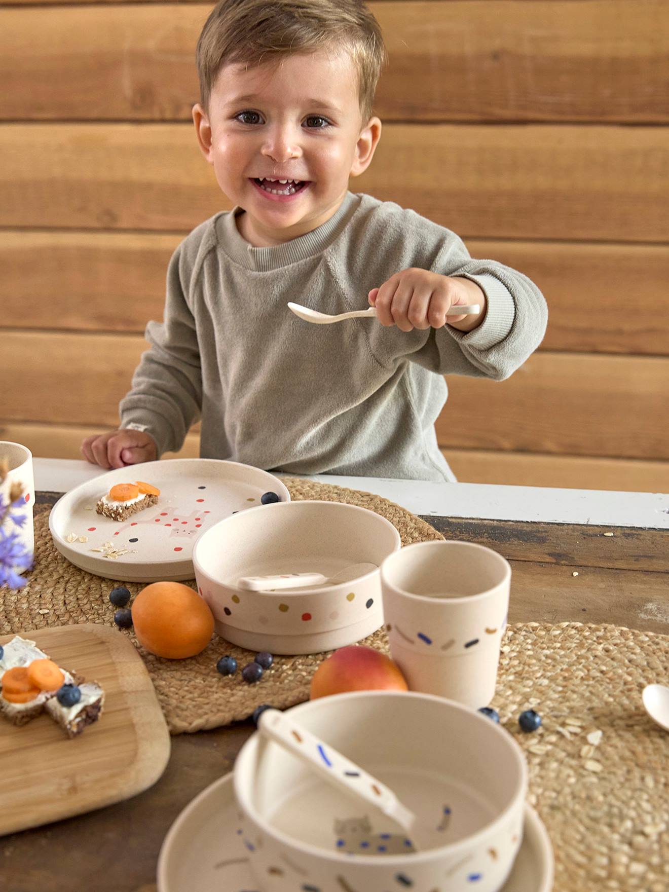 Coffrets repas LÄSSIG Little Water et Garden Explorer bleu royale