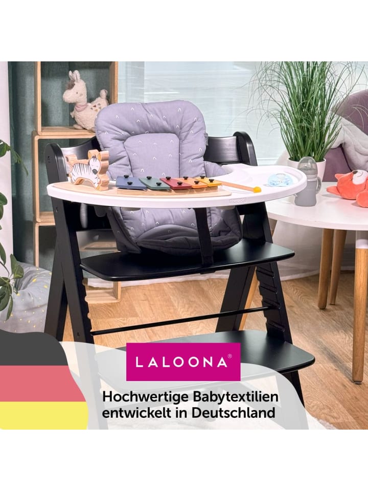 LaLoona Sitzverkleinerer für Hauck Alpha Hochstuhl - Curves in grau günstig kaufen onesize