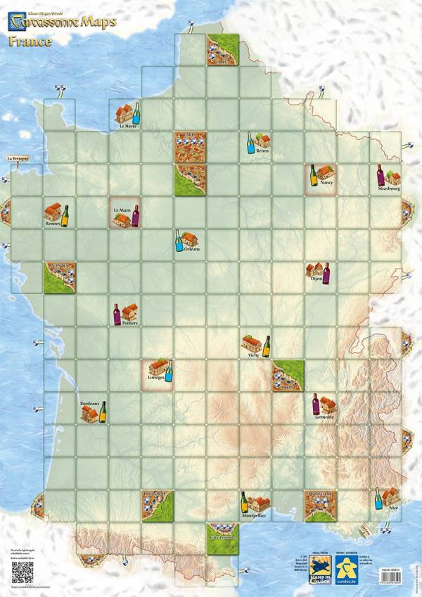 Carcassonne Maps: Frankreich (Erw.)