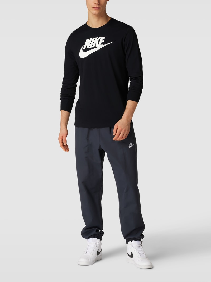 Longsleeve mit Logo-Print Modell 'ICON FUTURA' in schwarz