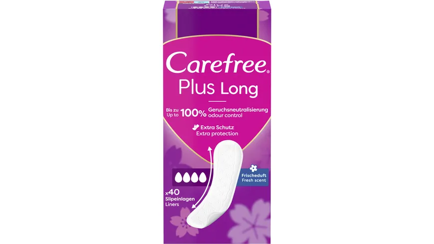 Carefree Plus Long Frischeduft x40 Slipeinlagen
