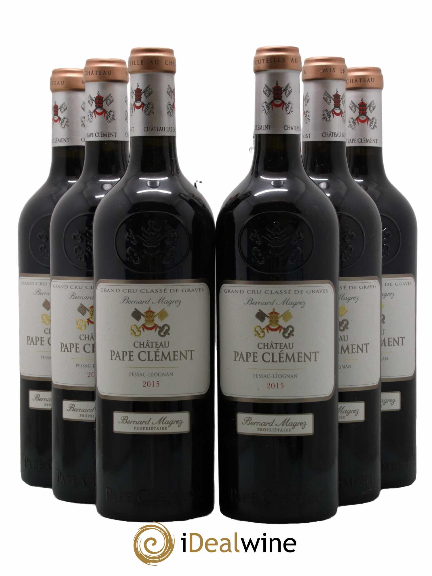 Château Pape Clément Cru Classé de Graves  2015 - Lot de 6 Bouteilles