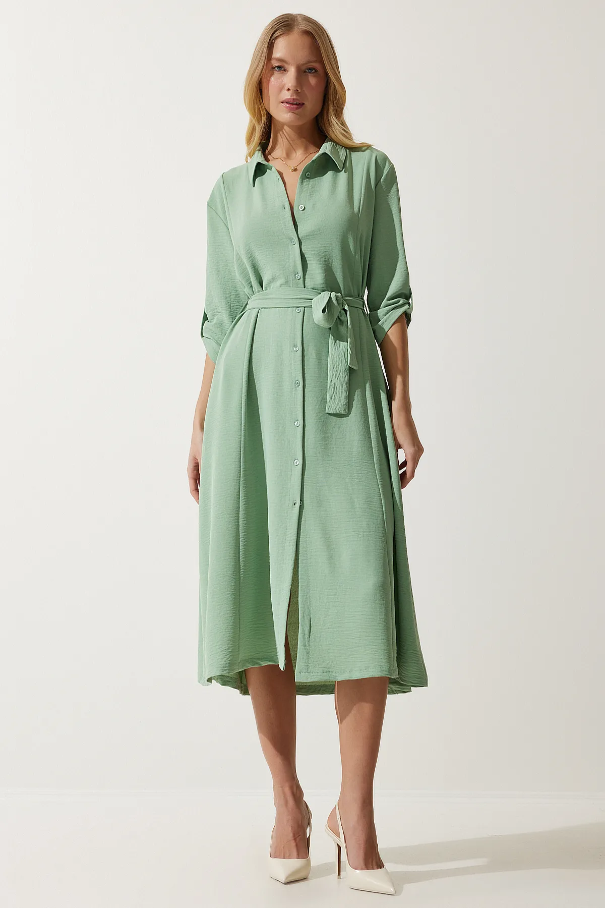 Happiness İstanbul  Kleid - Grün - A-Linie