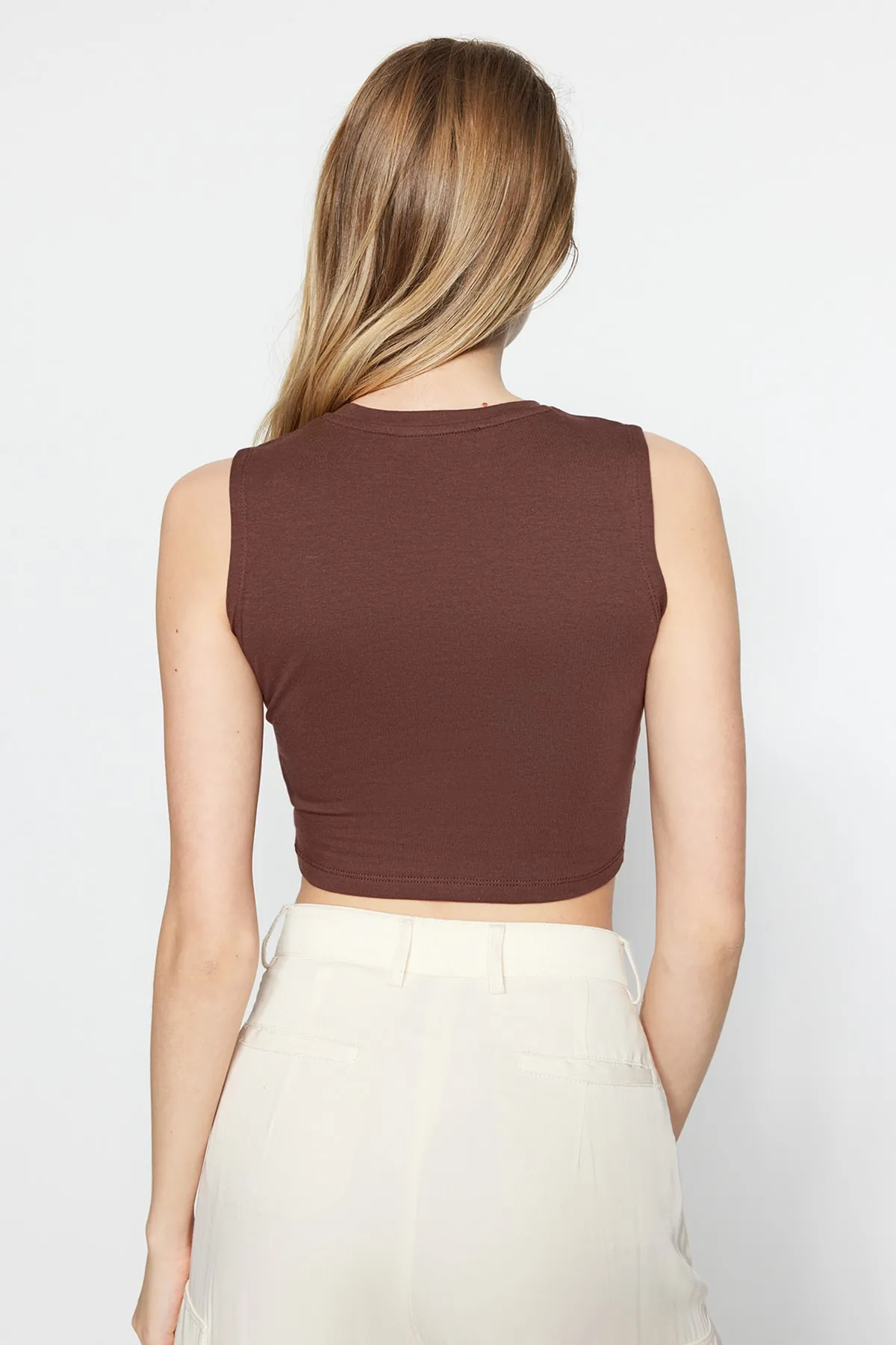 Trendyol Collection  Unterhemd - Braun - Slim Fit