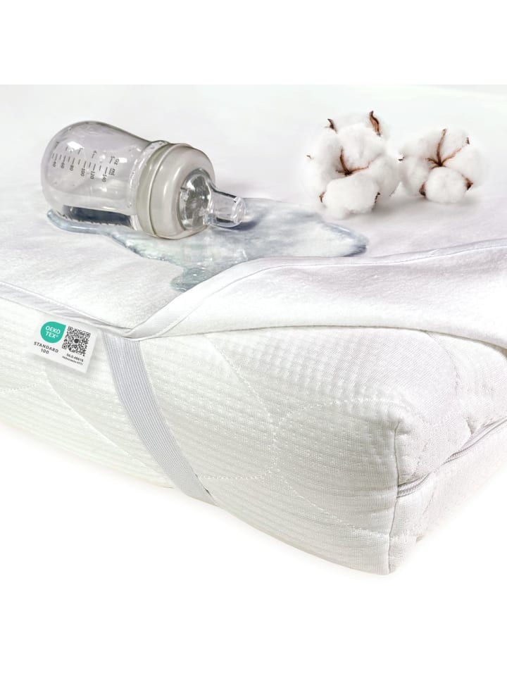 Makian Wasserdichte Betteinlage / Matratzenauflage für Baby- in weiss günstig kaufen onesize