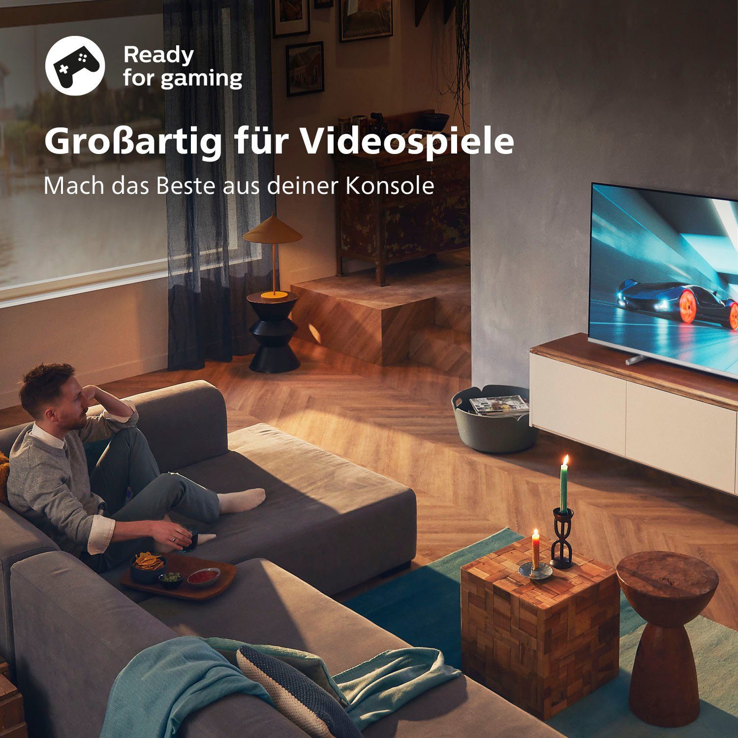 Philips 50PUS7657/12 LED-Fernseher (126 cm/50 Zoll, 4K Ultra HD, Smart-TV)