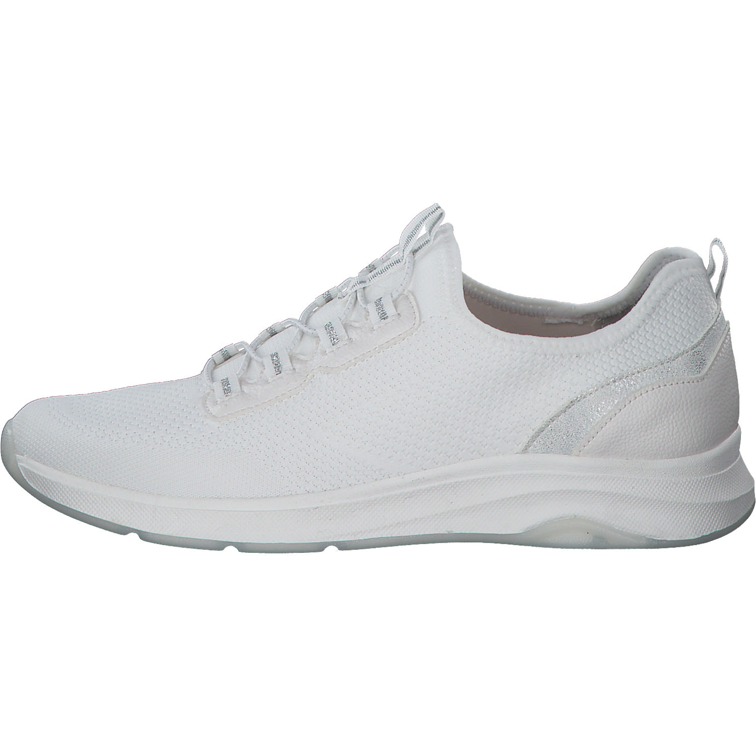 Jana Shoes 24761, Schnürschuhe, Damen, white