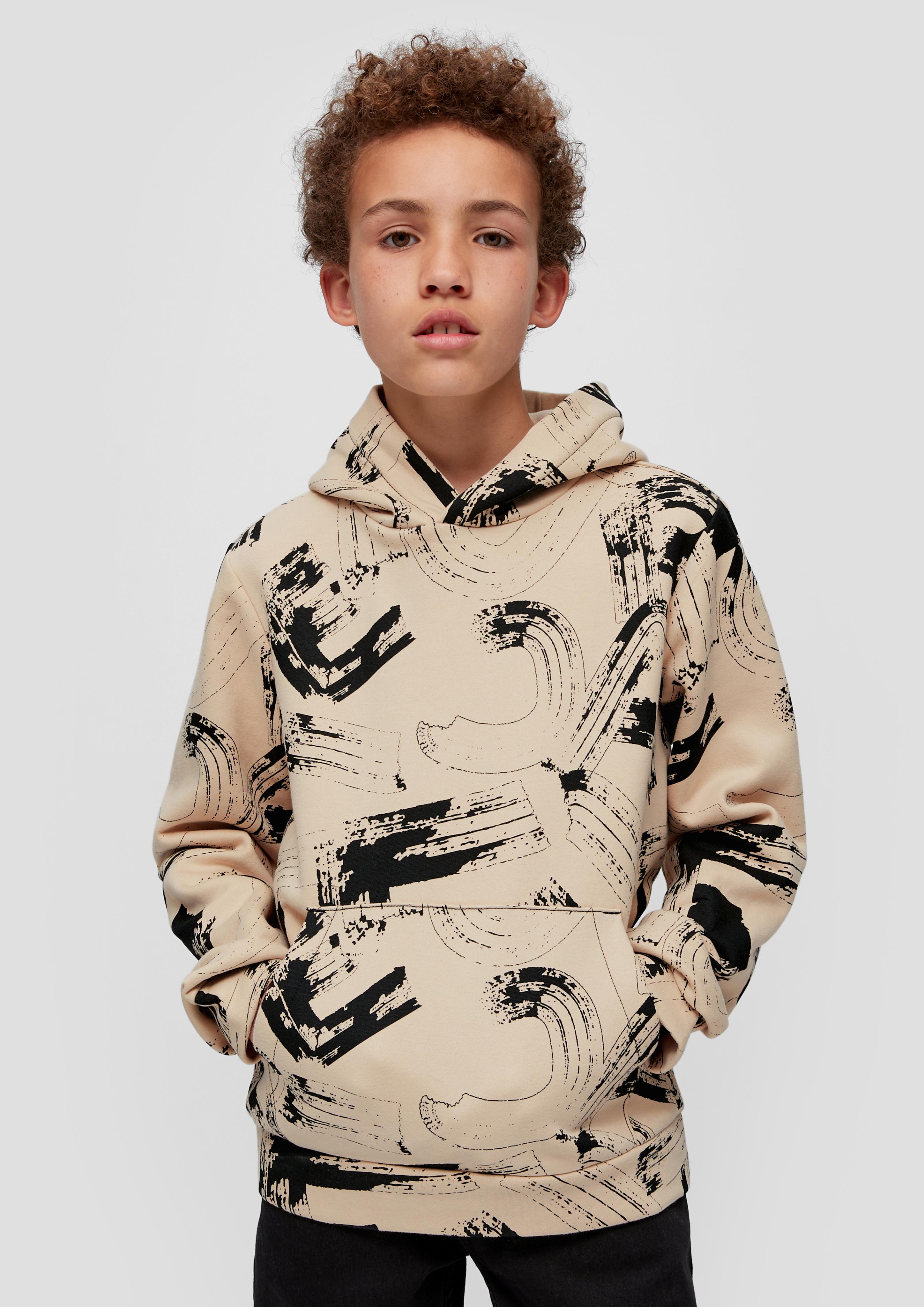 Kapuzenpullover mit Allover-Print  2137556-81A1