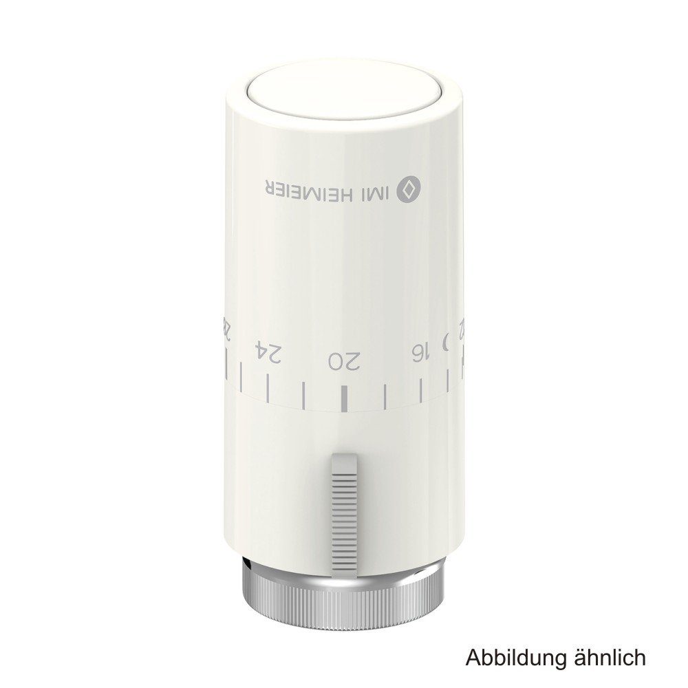 IMI Heimeier Heizkörper HEIMEIER Thermostat-Kopf Halo mit Nullstellung, weiß RAL 9016, 7550005