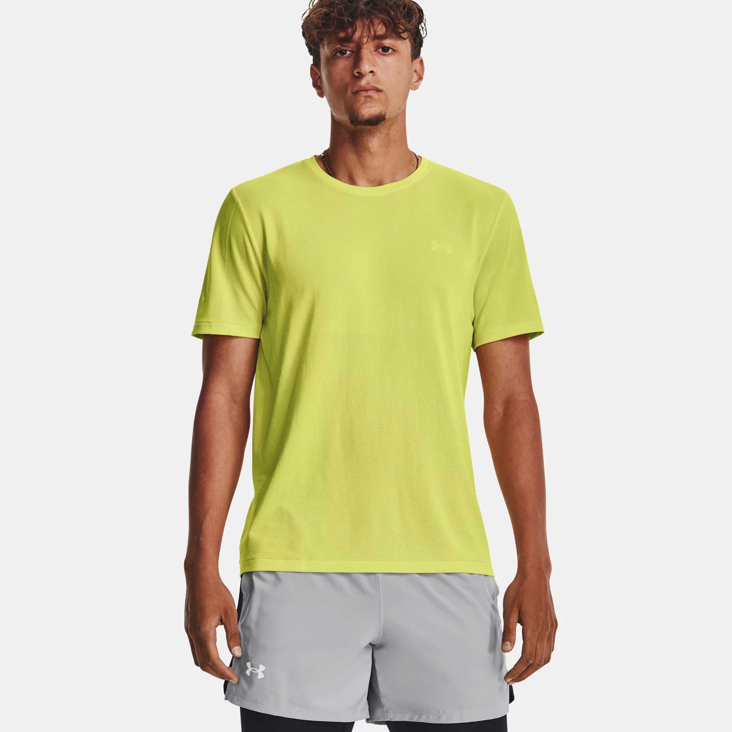 Seamless Stride Laufshirt Herren - Gelb