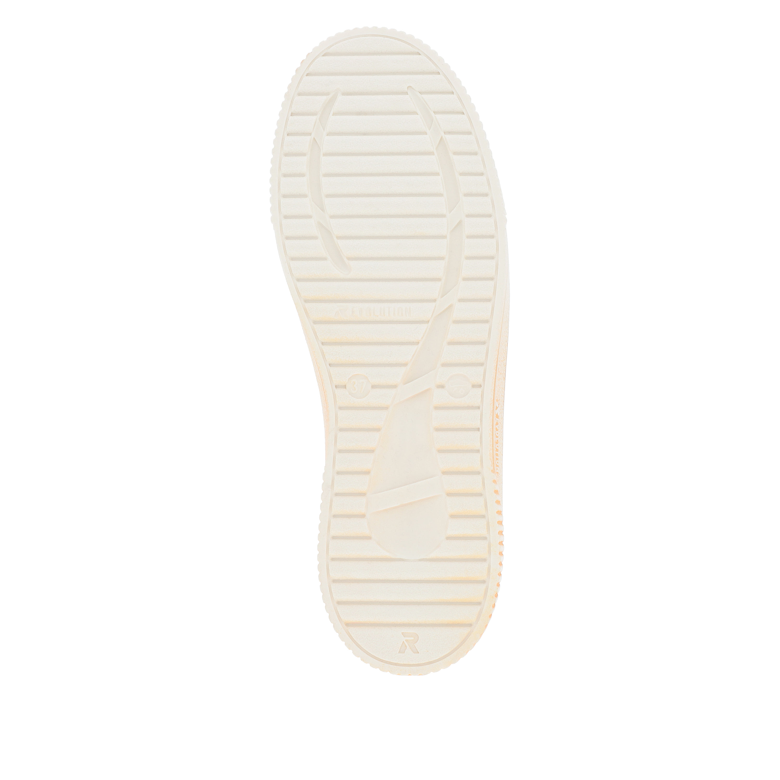 Rieker Damen Sneaker Low crystal-white apricot
