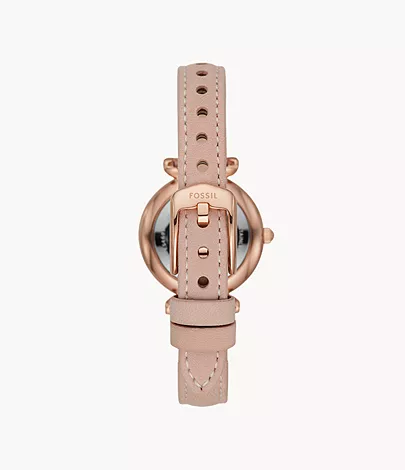 Fossil Damenuhr Carlie Mini Leder Rosé