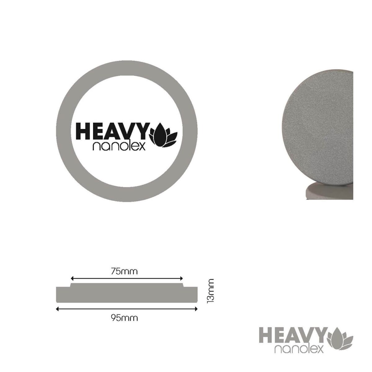 Nanolex Polierpad Heavy 75mm dünn hart 3Stk.