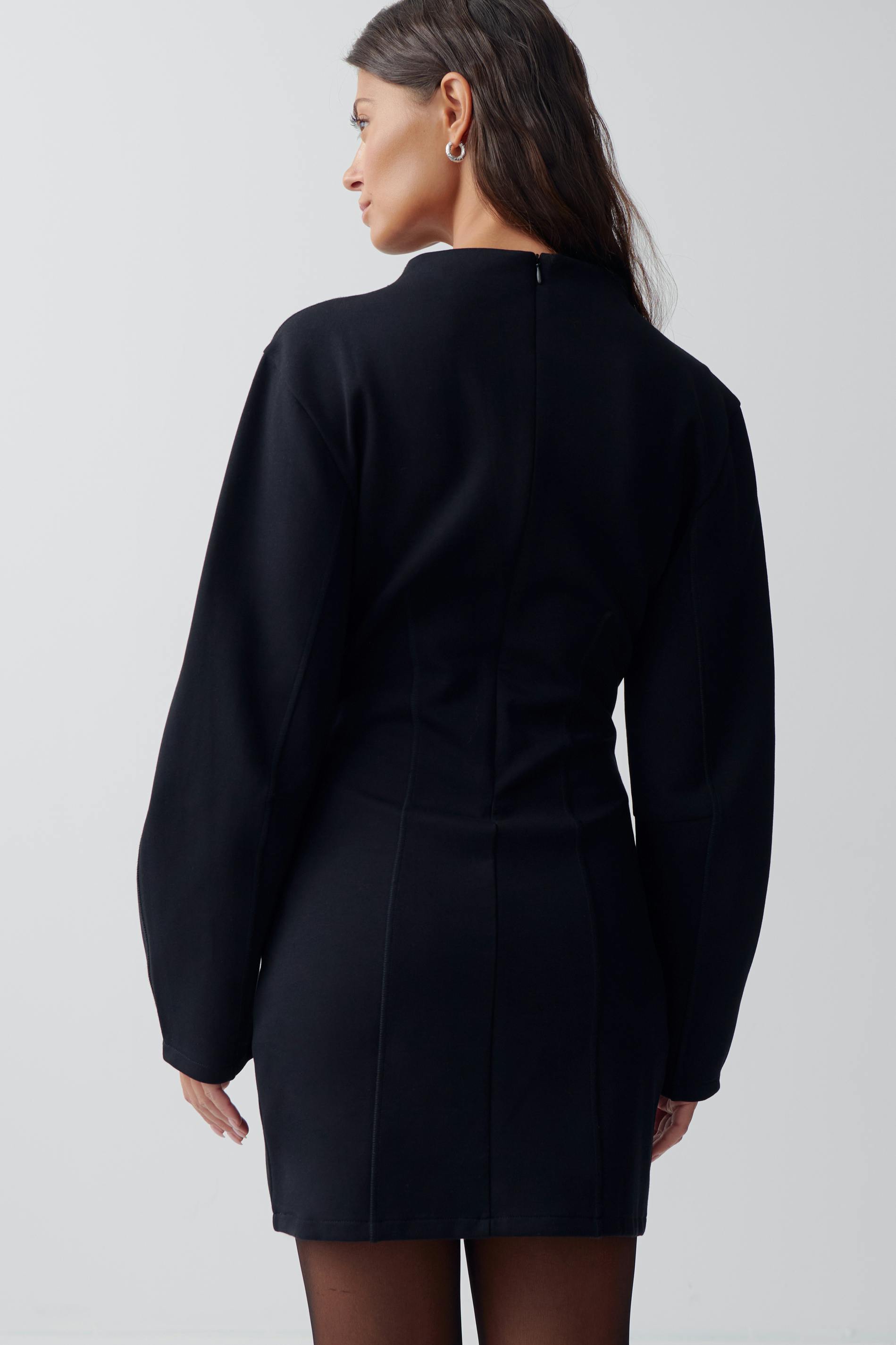 Funnel neck dress