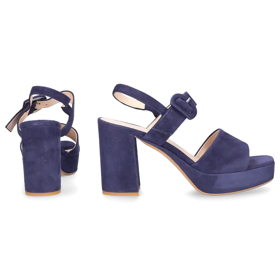 Sgamo - Sandalen 538 Veloursleder - blau
