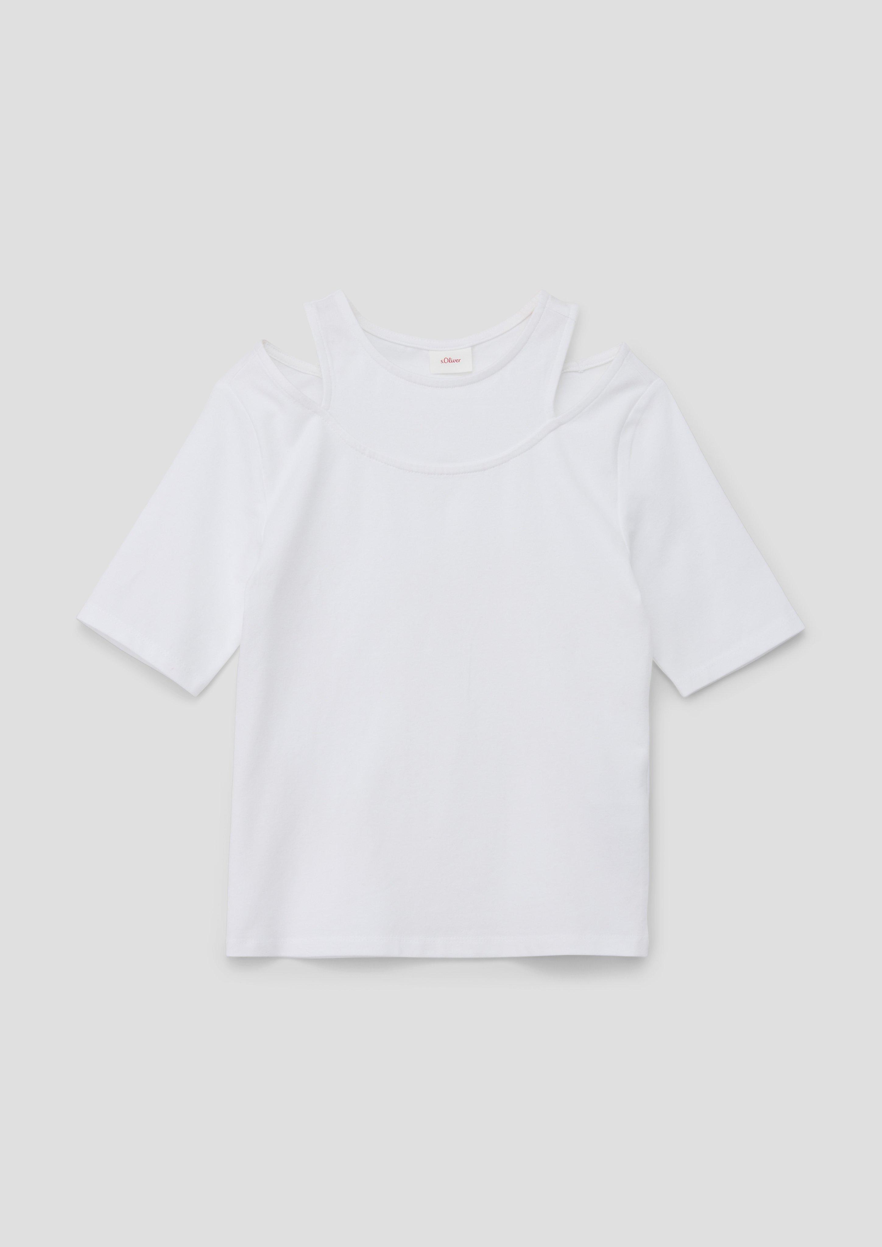 T-Shirt in 2-in-1-Optik  2140207-0100