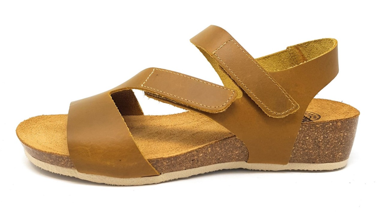BRAKO Keilsandalen braun