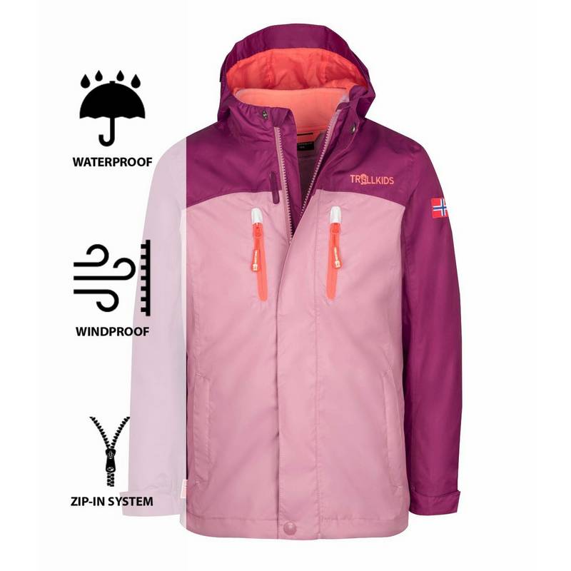 Trollkids Bryggen Doppeljacke Mädchen