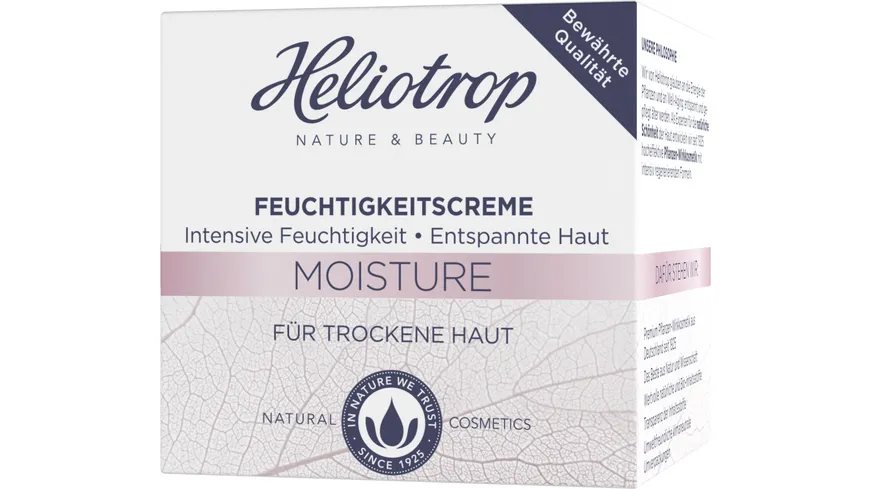 HELIOTROP Moisture entspannende Feuchtigkeitscreme mit Bio-Rosenblütenextrakt 50 ml
