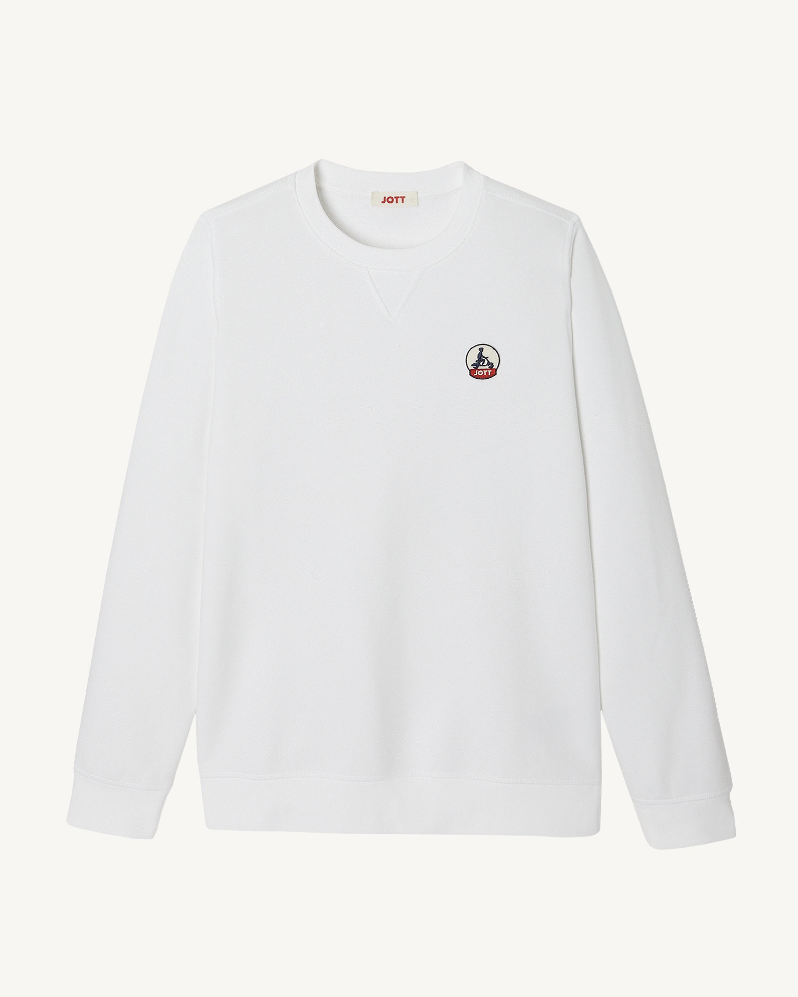 Sweat en coton biologique Blanc Elvas