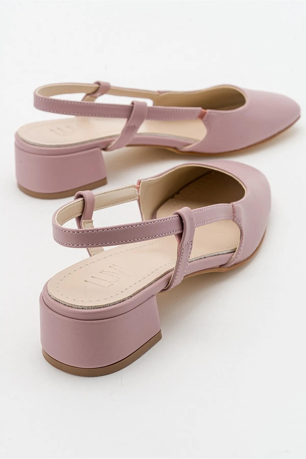 LuviShoes  66 Dusty Rose Skin Damen-Sandalen mit Absatz