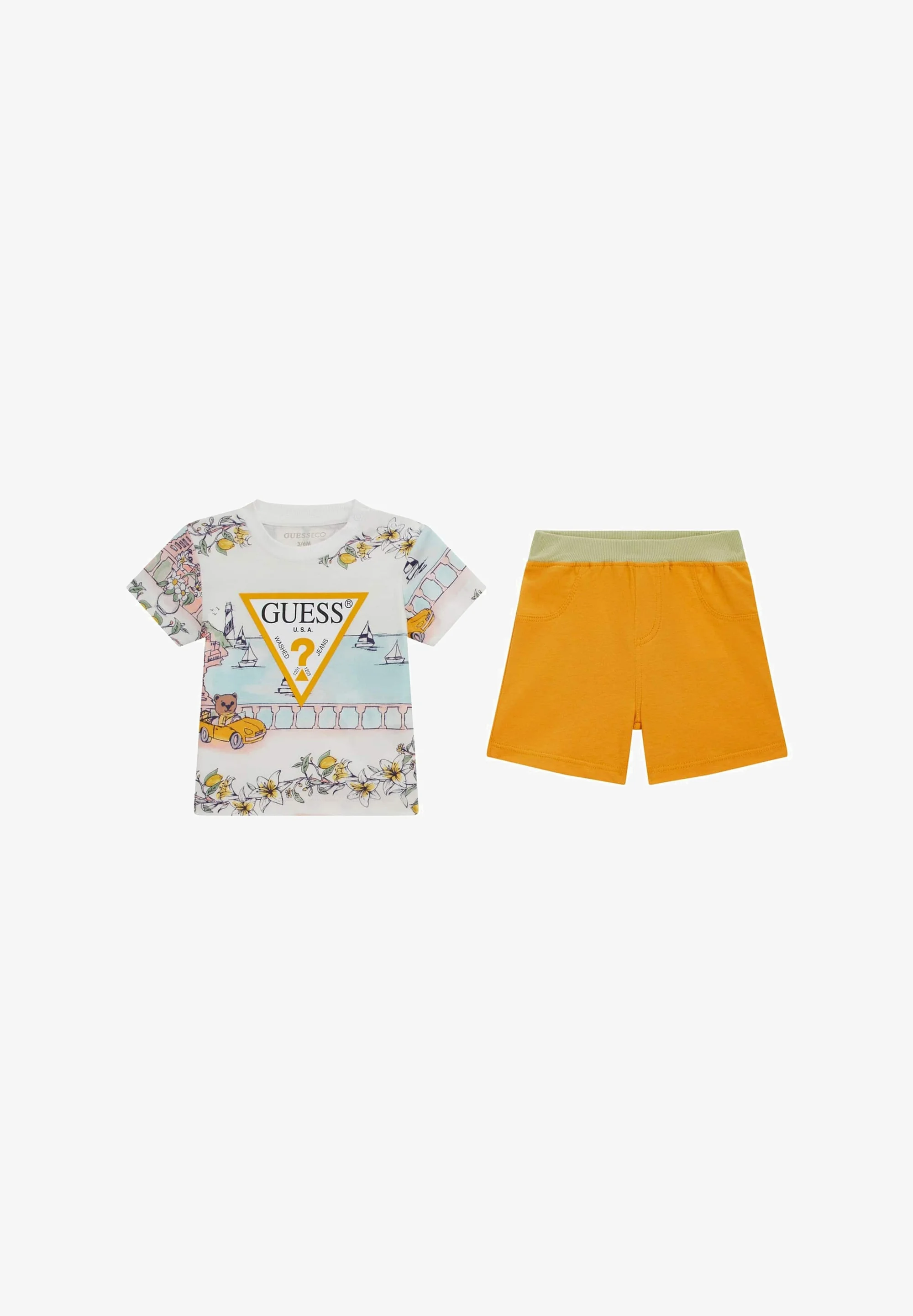 Guess SET LOGO-DREIECK - Pantalones cortos