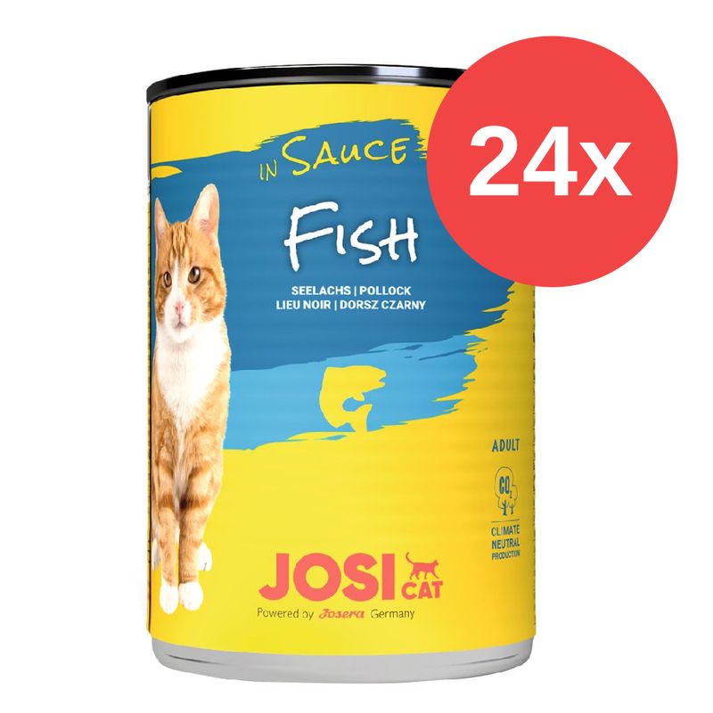 Sparpaket JosiCat Nassfutter in Sauce 24 x 415 g