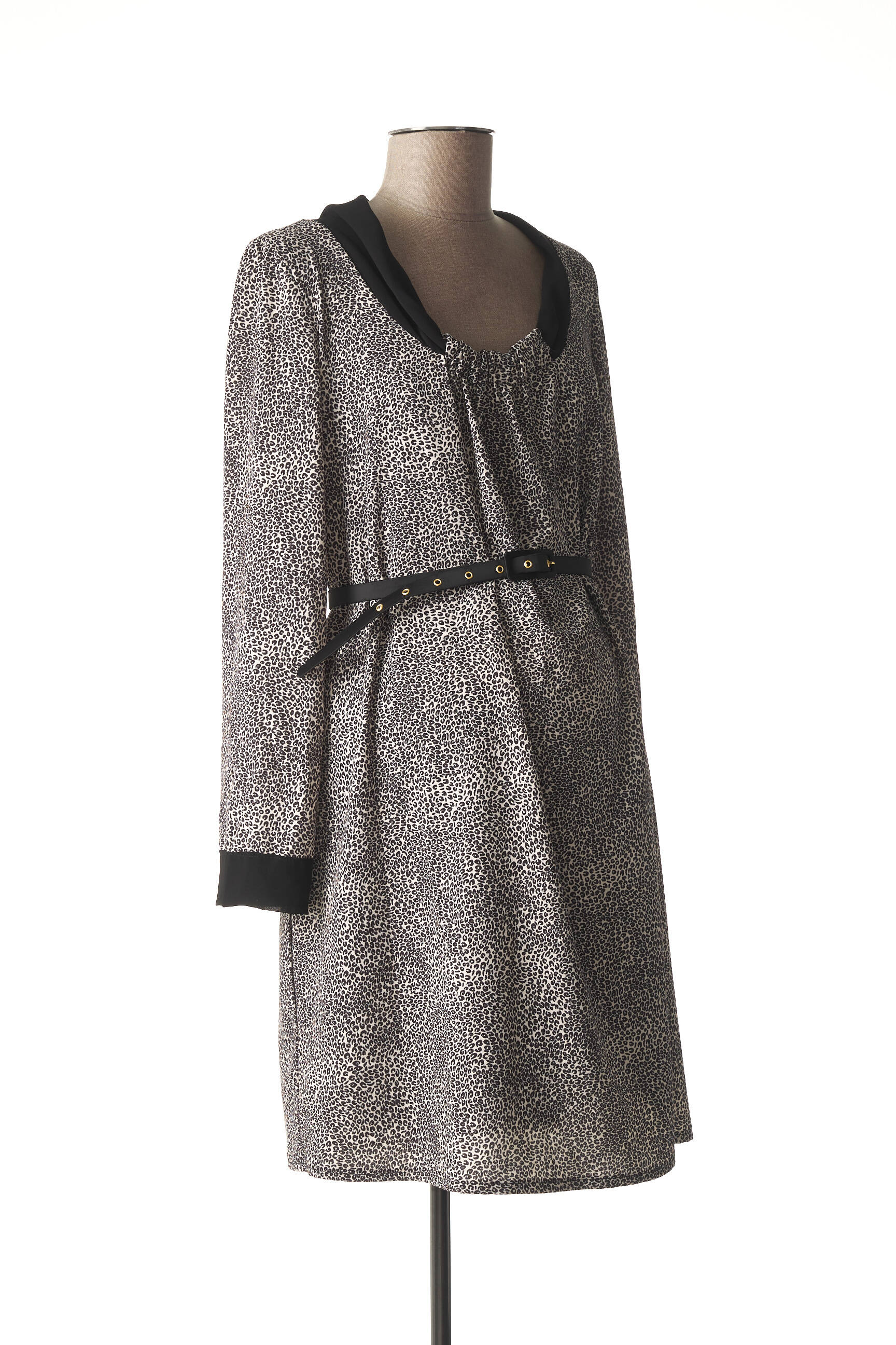 Menonove Robes Maternite Femme couleur noir