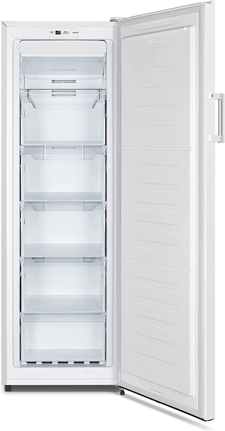 Heinrich´s Gefrierschrank 194 Liter HGS 3093, 169 cm hoch, 55 cm breit, NoFrost, AirFlow Technologie, Freezer, LED Display 5x Gefrierschublade