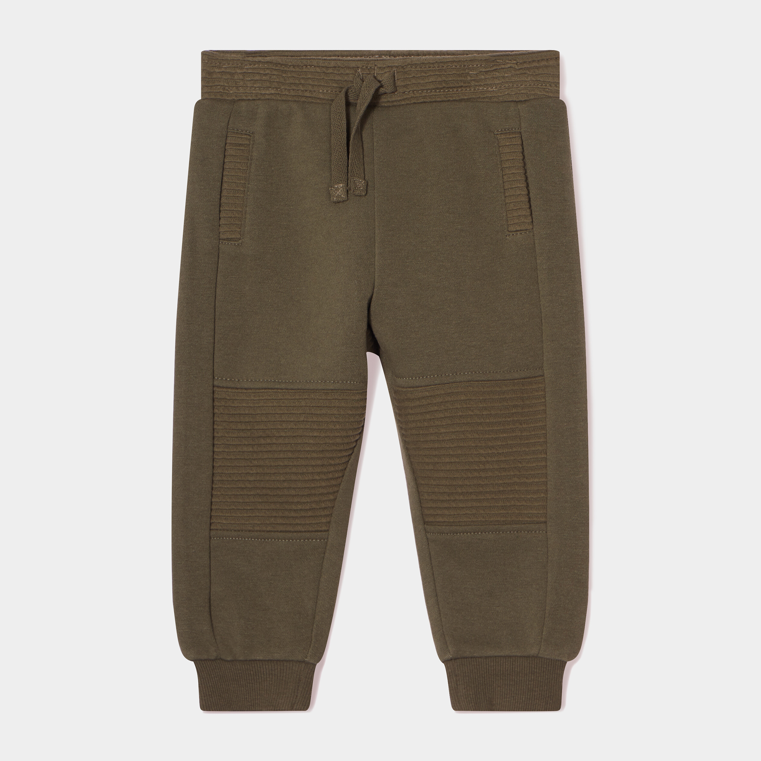 Jogging molleton taille élastiquée vert kaki bébé garçon | La Halle