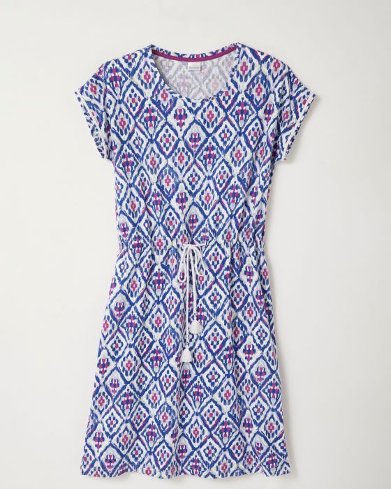 Chemise de nuit fantaisie maille peigné pur coton peigné