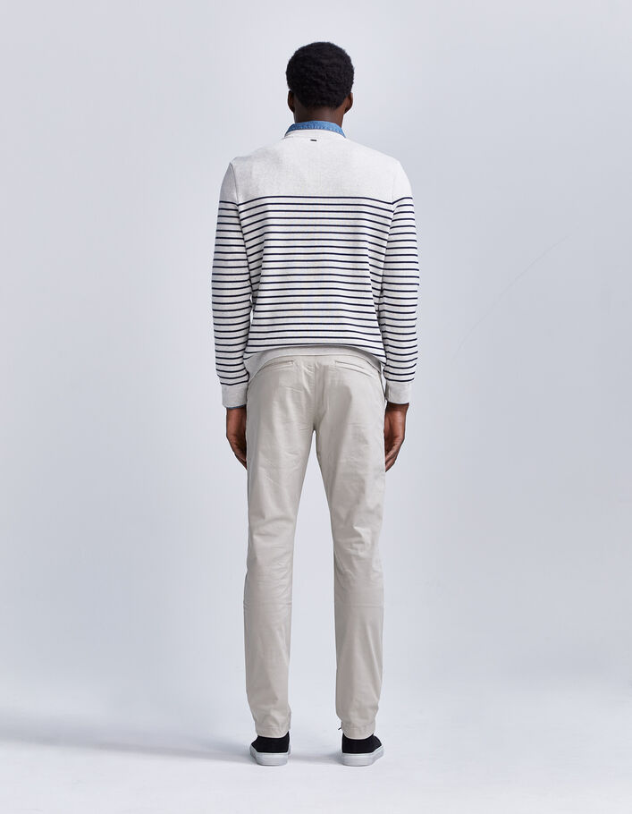Pantalon chino SLIM mastic Homme