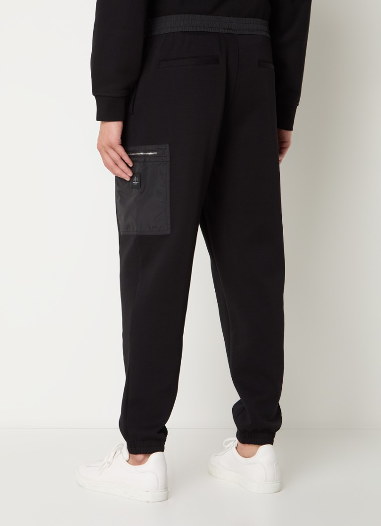 Armani Exchange Tapered fit jogging trousers with side pockets