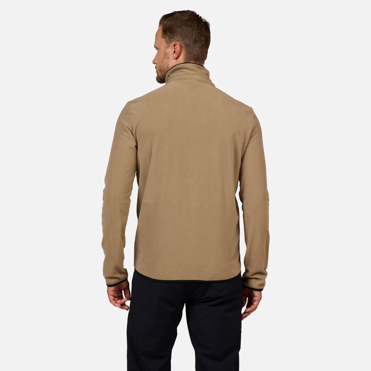 Herrenfleecejacke mit durchgehendem Reißverschluss Strawpile