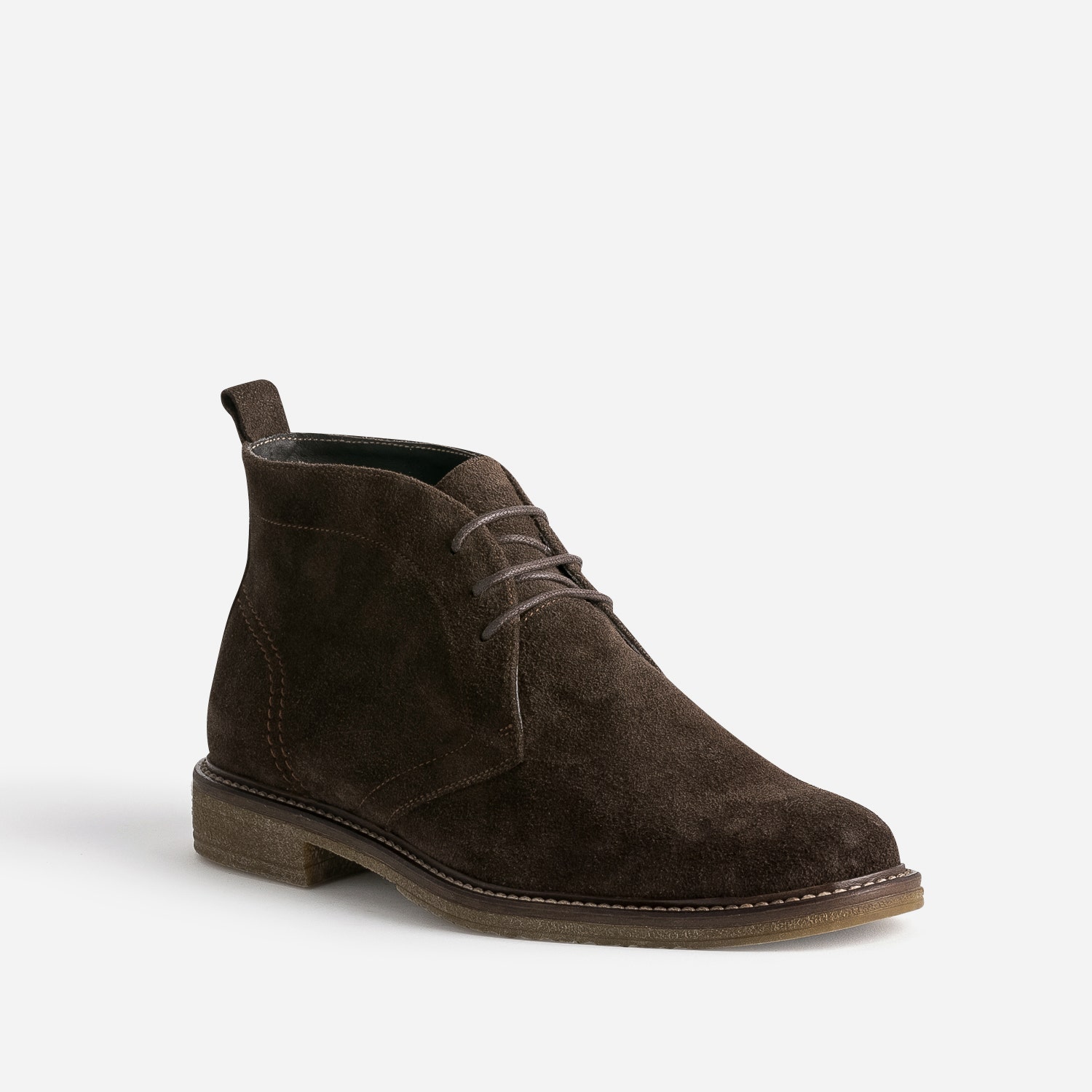Desert Boots marron en cuir velours