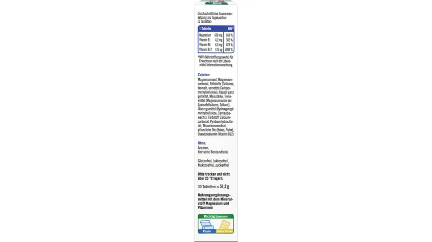 TAXOFIT Magnesium 600 Depot Tabletten 30 St