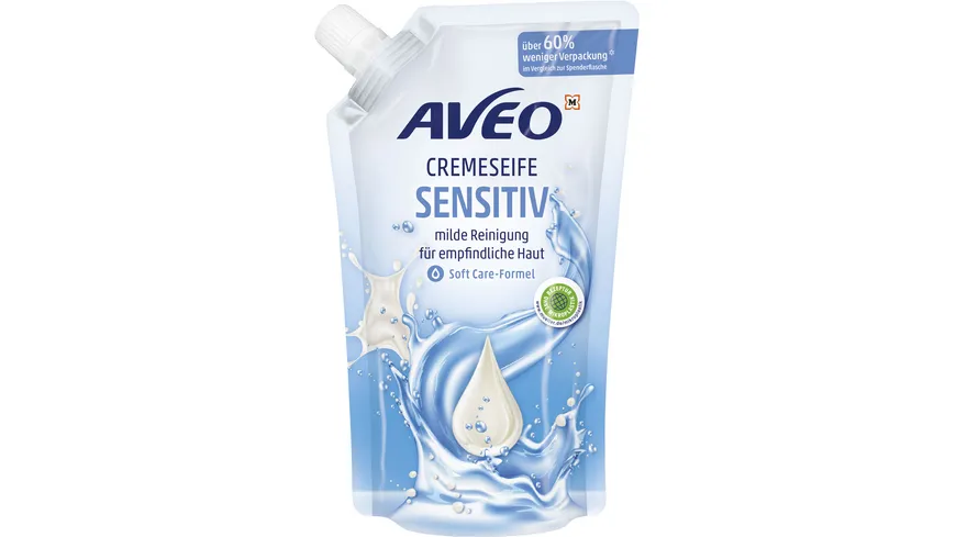 AVEO Cremseife Nachfüllbeutel Sensitive 500 ml