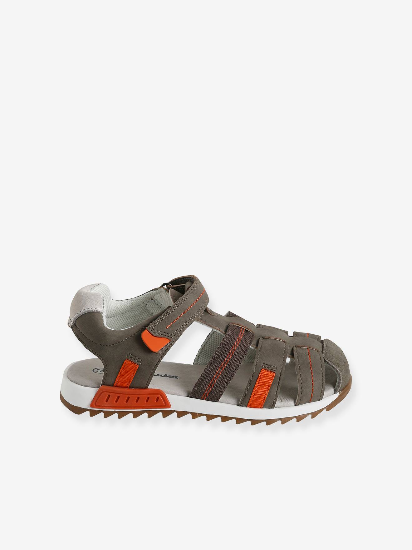 Sandales bout fermé garçon taupe