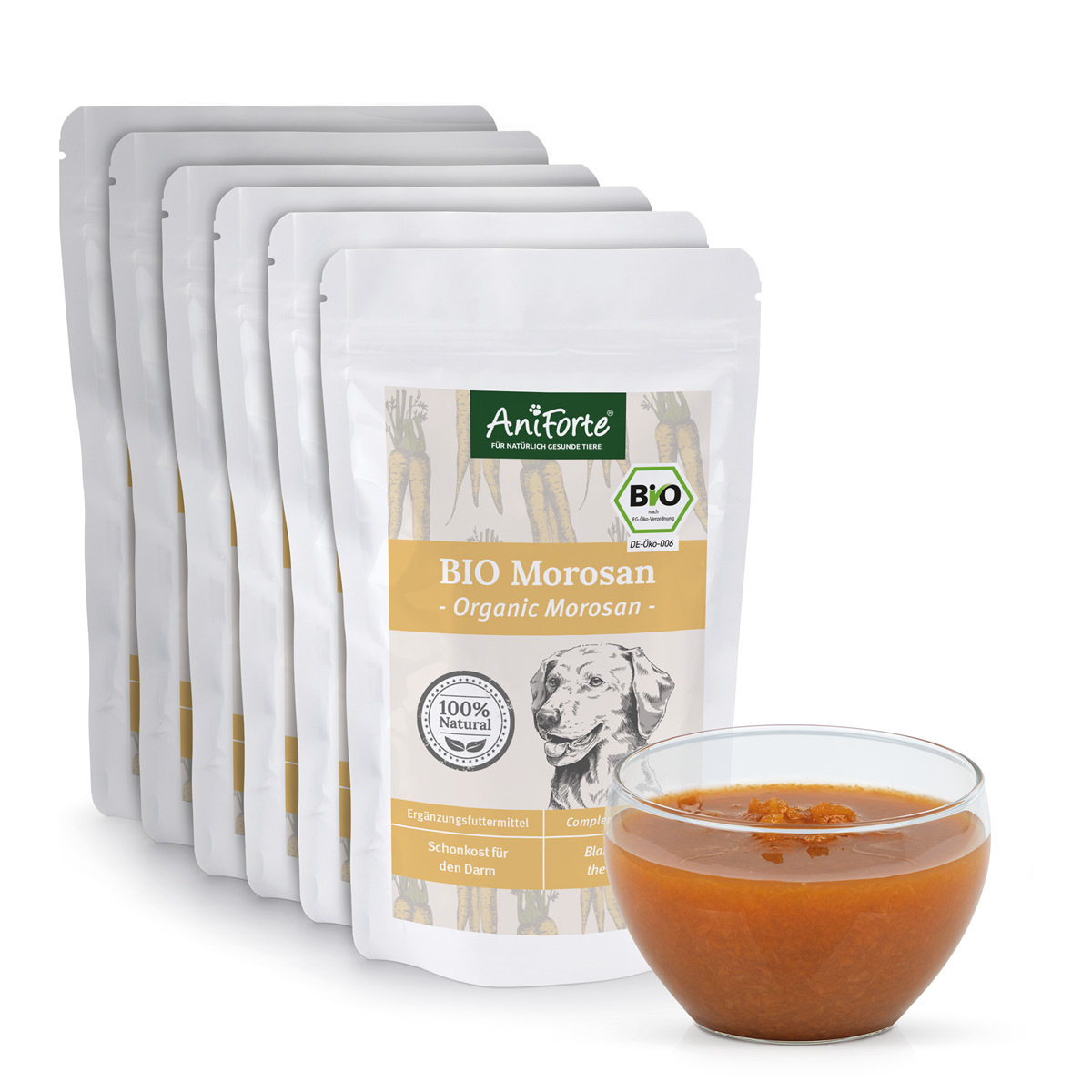 Aniforte Ergänzungsfutter & Aufzucht Aniforte Bio Morosan 6 x 100g