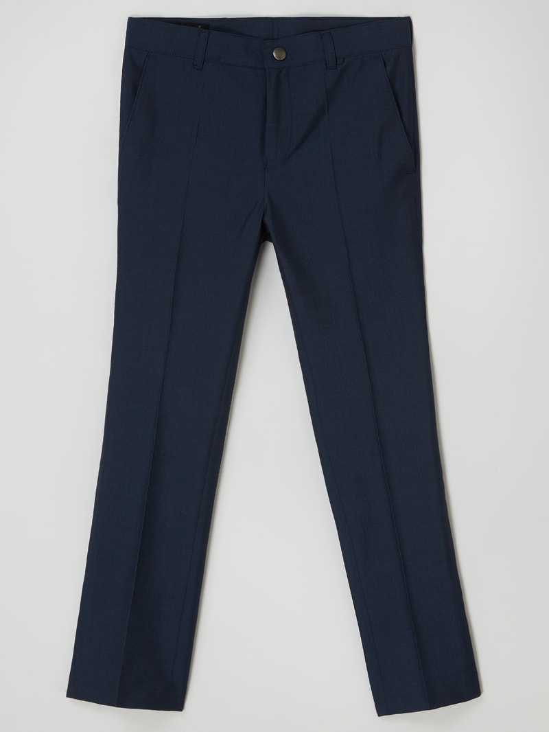 Regular Fit Hose mit Viskose-Anteil in blau