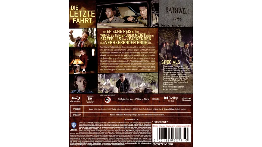 Supernatural: Staffel 15  [4 BRs]