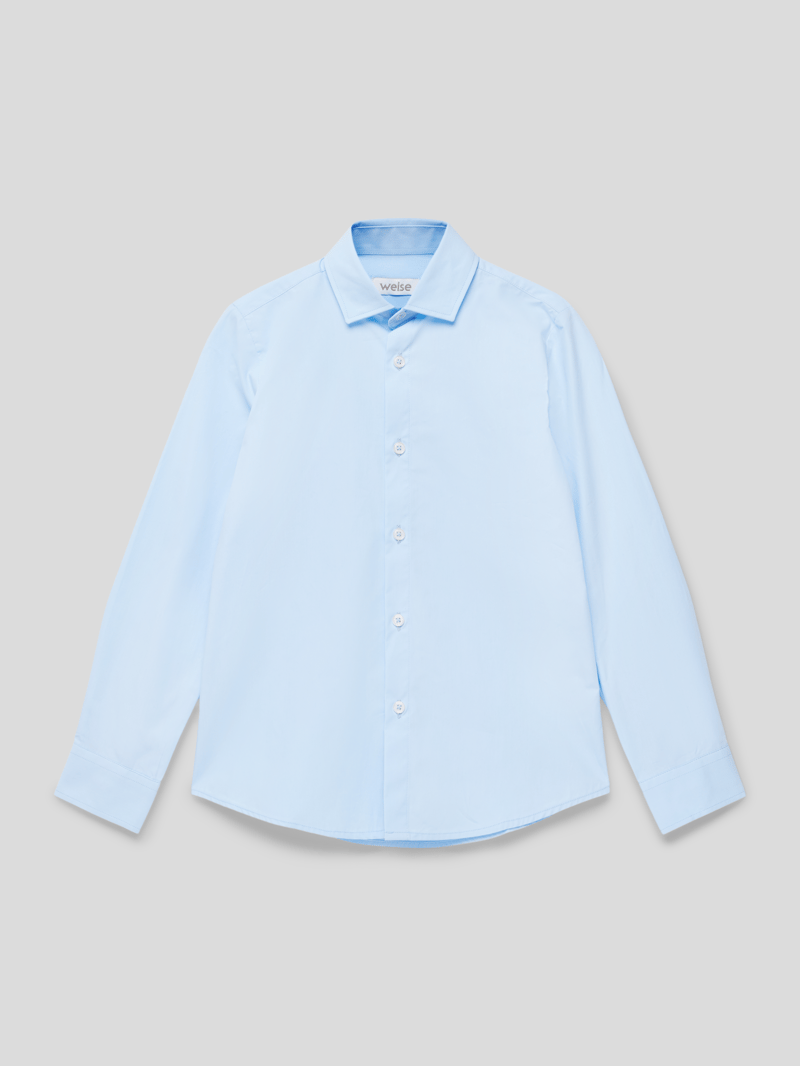 Hemd aus reiner Baumwolle in bleu