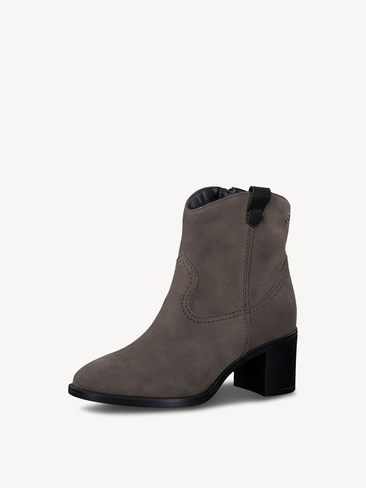 Bottes de cow-boy en cuir - beige