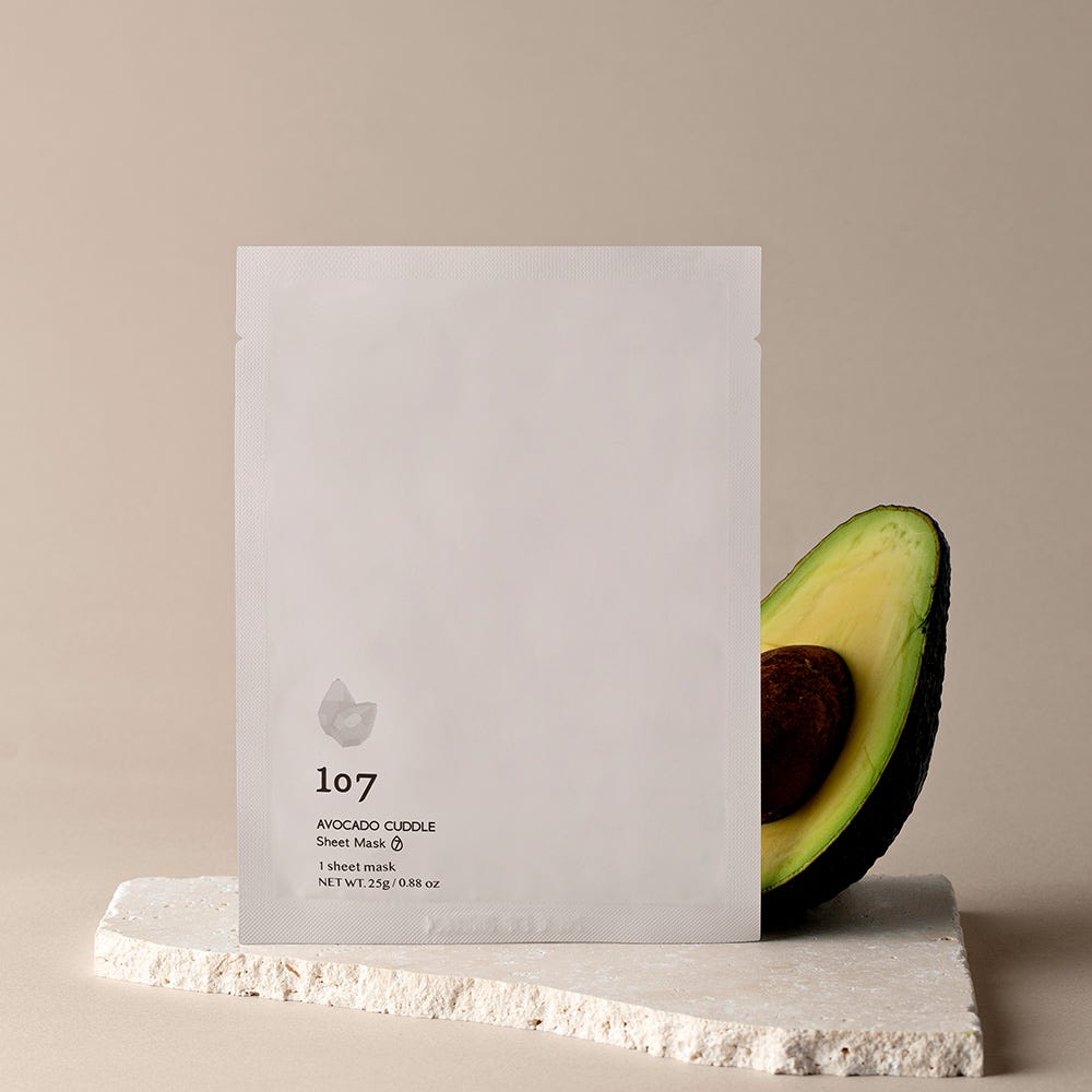 107 Beauty Avocado Cuddle Sheet Mask 25 g