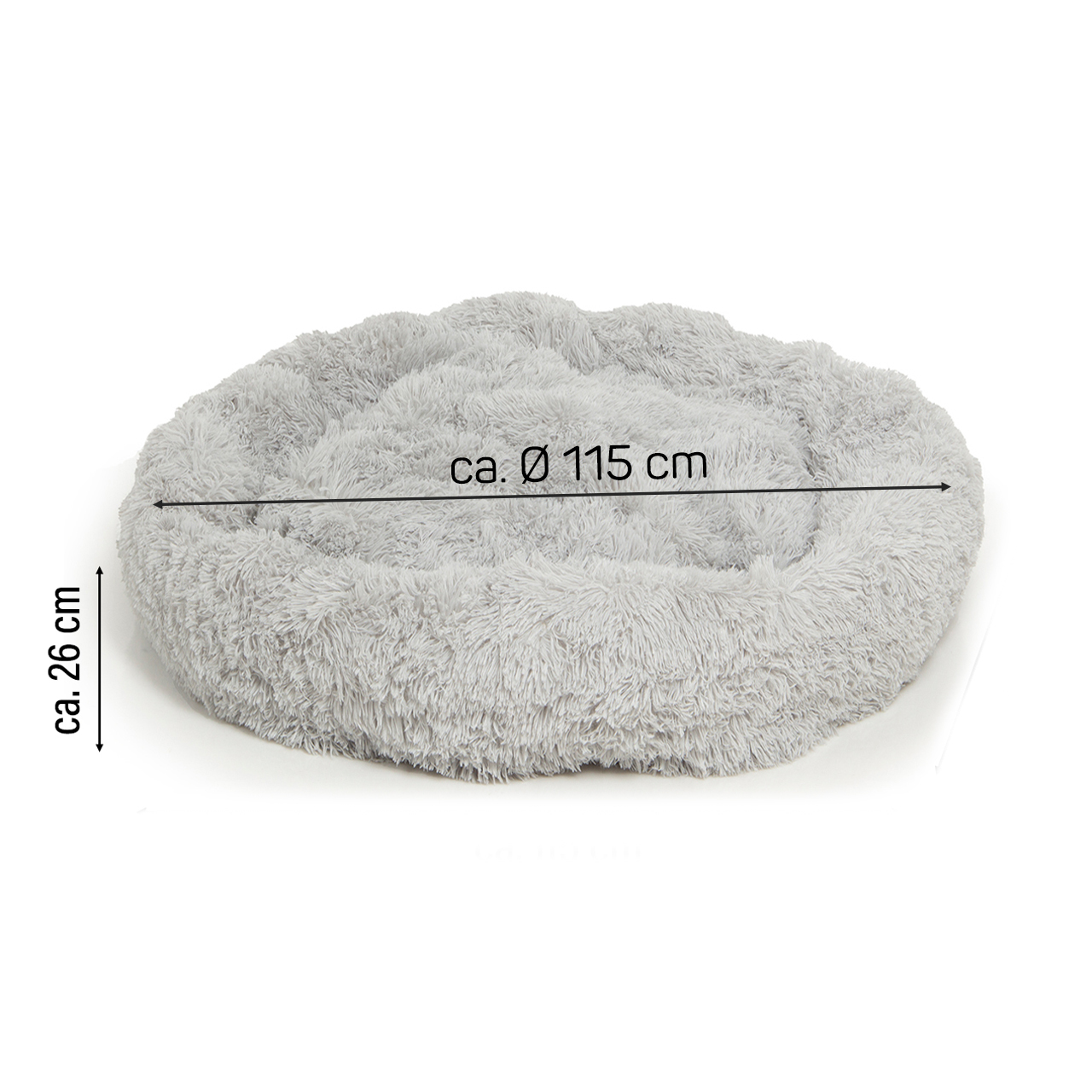 Wallace & Jones Hundebetten Wallace & Jones Plüschmatte Sarnia XL hellgrau